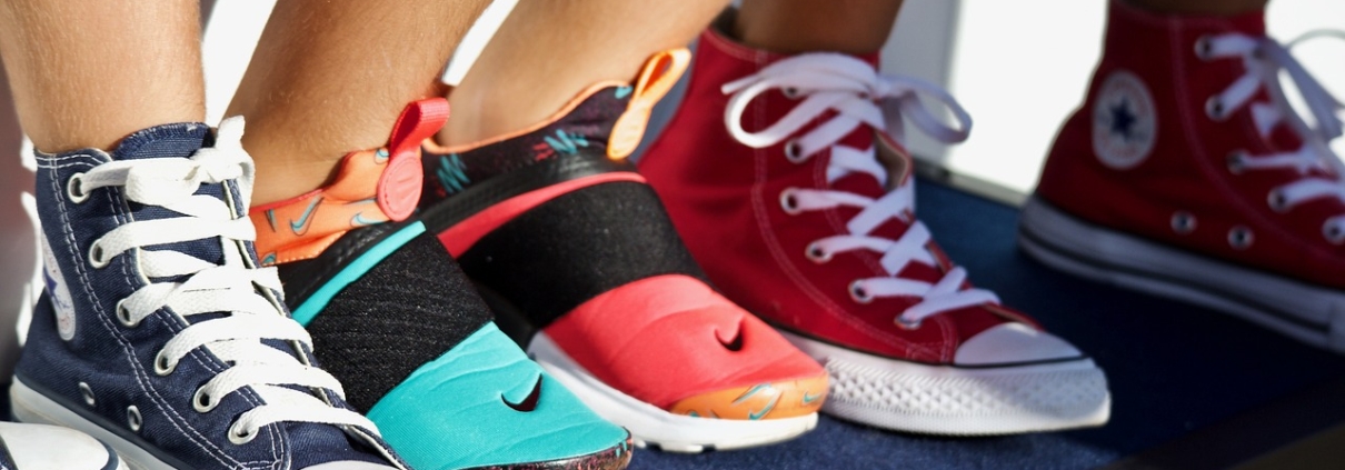 people wearing shoes